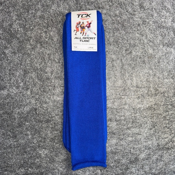 TCK All Sport Tube Socks Football Soccer Baseball Softball Royal Blue Large - Picture 1 of 4